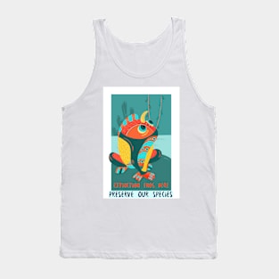extinction ends here, preserve our species Tank Top